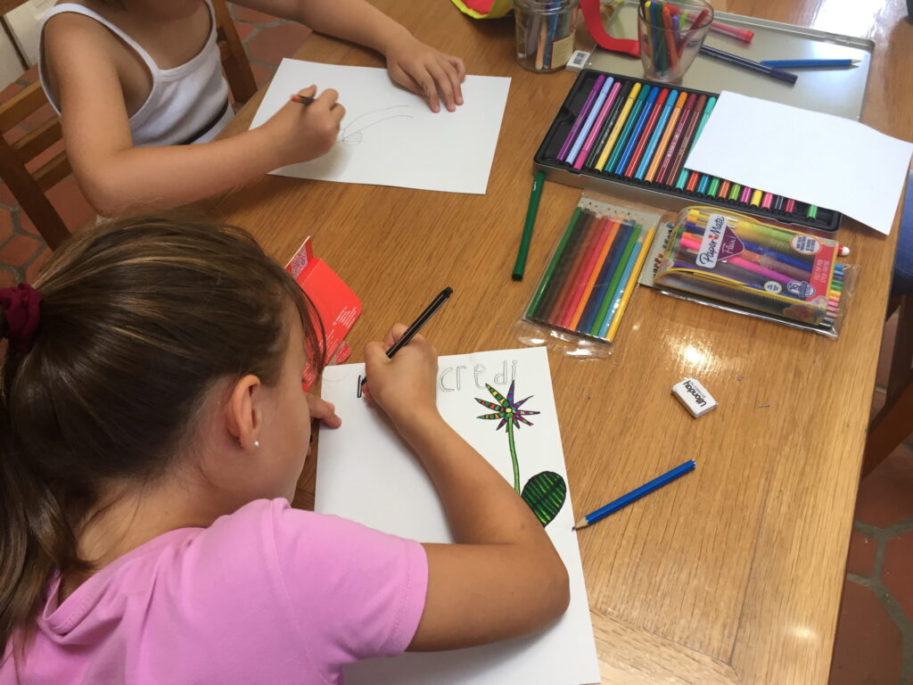 A la maison Jacques Prévert - Atelier Éphéméride pour les enfants