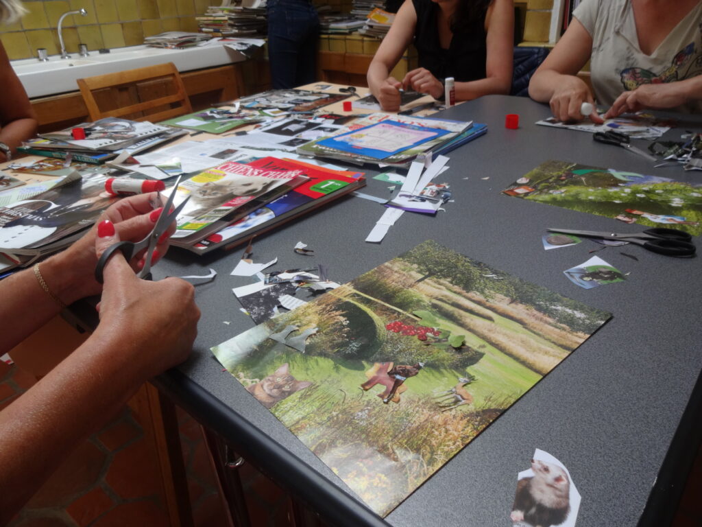 Atelier collage pour adultes